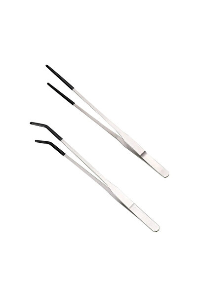 Choice 27cm 2pcs Stainless Steel Reptile Feeding Long Tongs Tweezers For Rept...