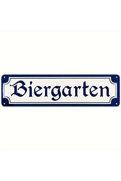 Choice 10x40 1 HD Tin Sign, Biergarten Vintage Metal Wall Art, Retro German B...
