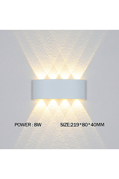 Choice20 Warm White (2700-3500K) 8W LED Wall Light Outdoor Waterproof IP65 Po...