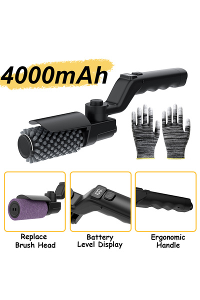 Choice1 Upgrade-4000mAh Cordless Electric Grill Brush, 2 in 1 Rechargeable BB...