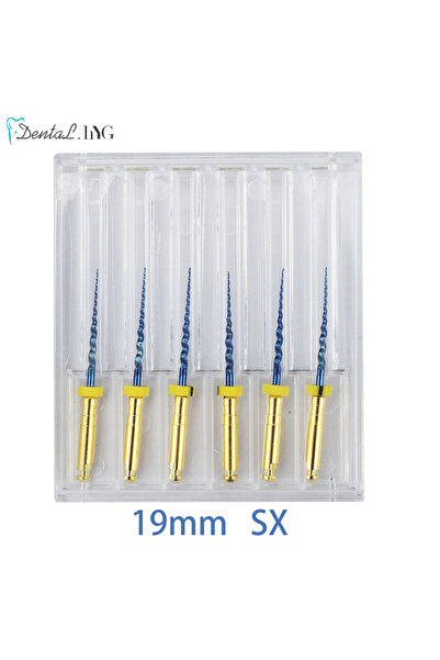 Choice4 ملفات أسنان SX HARBOR SX-F3 زرقاء 19 مم، نيتينول دوارة، متوافقة مع ال...