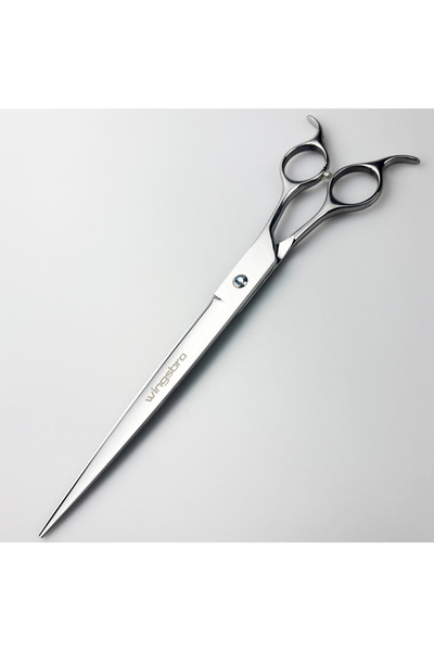 choice2 9 inch silver flat Wingsbro 8/9 Inch Pet Curved Scissors, Dog Groomin...