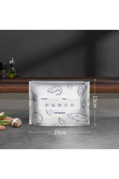 Choice BXD-10pcs-S 10Pcs/Bag Food Organizer Bags Kitchen Aluminum Foil Fresh ...