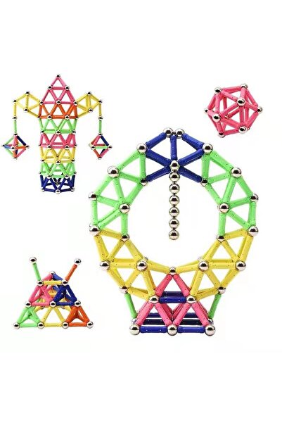 Rao Set 178 Piese Betisoare Magnetice, din Plastic/magnet, +3 Ani, Multicolor