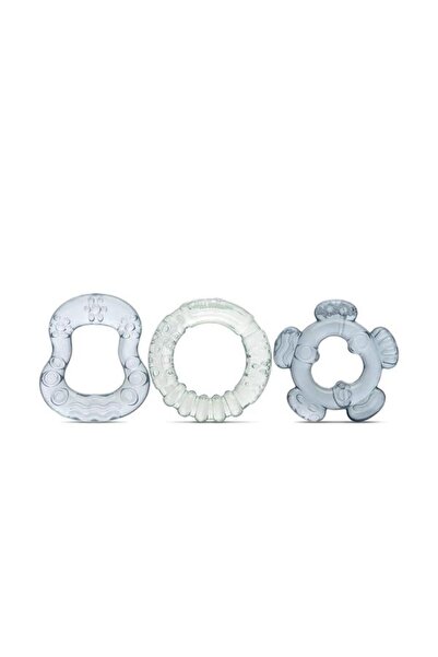 LORELLİ Set 3 jucarii de dentitie bebelusi, refrigerante, forme diferite, 3 l...