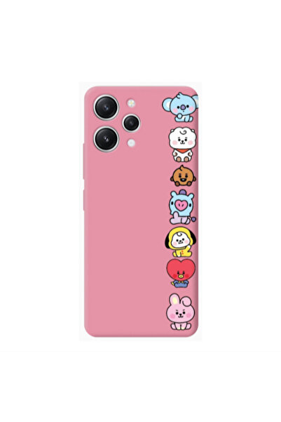 Other Xiaomi Redmi 12 Lovely animals Pink Colored Silicone TPU Θήκη