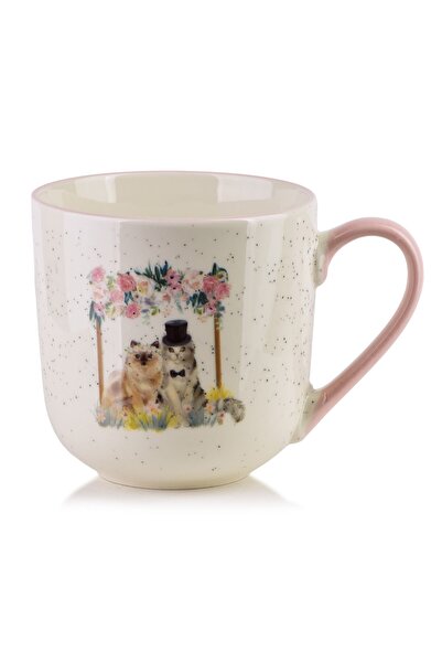 MONDEX Cană ceramică Jules 9.5x13x9.5 bej 1 buc.