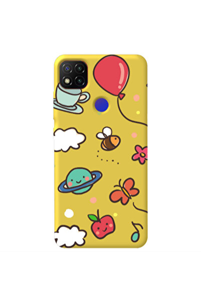 Other Xiaomi Redmi 9c cute little ones Yellow Colored Silicone TPU Θήκη
