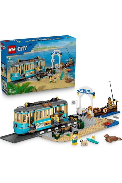 LEGO City Classic Beach Tram, 693 Pieces