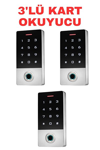 SARKEY SR-212 EM-W Parmak İzi Kart Okuyucu 125 KHz IP68 Dokunmatik Şifreli Bi...