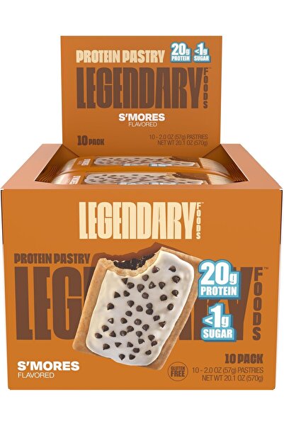 LEGENDARY FOODS S'Mores Flavored Protein Pastry 61 g (Pack of 10)