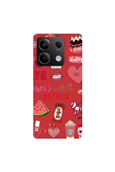 Other Xiaomi Redmi Note 13 5G pizza is my valentine Red Colored Silicone TPU ...