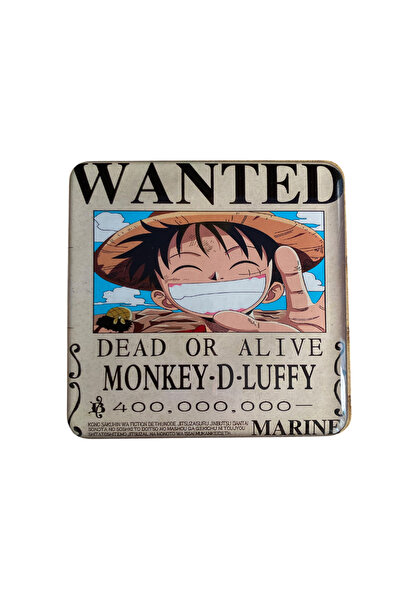 Yaya Dizayn Anime One Piece Luffy Temalı Premium Ahşap Gövdeli Sert Epoksi Ka...