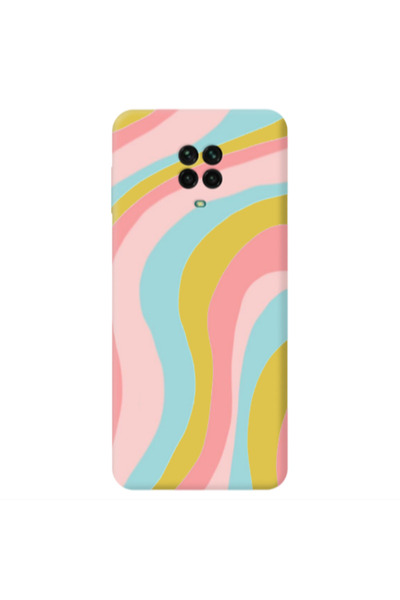 Other Xiaomi Redmi Note 9 Pro Colored lines Yellow Colored Silicone TPU Θήκη