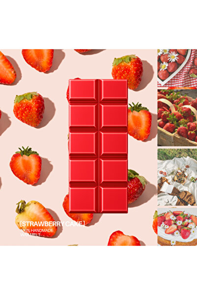 CandleJuice Strawberry Cake – Wax Melt Snap Bar 55g