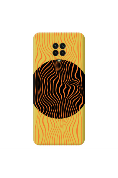 Other Xiaomi Redmi Note 9 Pro Trapezoidal lines Yellow Colored Silicone TPU Θήκη