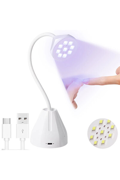 Choice DUTRIEUX White Wireless Nail Lamp LED UV Nail Dryer Rechargeable Sensi...