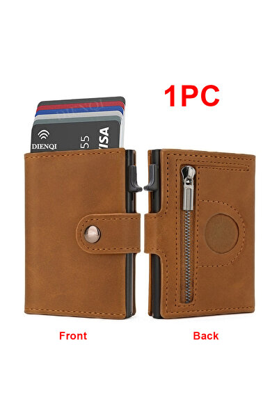 Choice5 Brown Rfid Holder Men Wallets Money Bag Luxury Slim Thin Cardholder M...