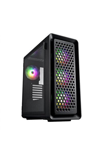 FSP-Fortron FORTRON CUT593A Middle Tower ARGB Case, Black