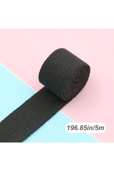 Choice7 Black 5M*32mm Portable Webbing Strapping for Backpack Bag DIY Sewing ...