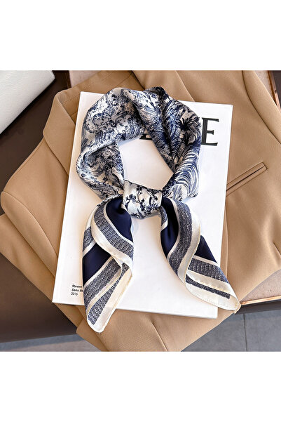 Choice12 One Size FJ-11 Neckerchief Female Luxury Square Scarf for Women Silk...