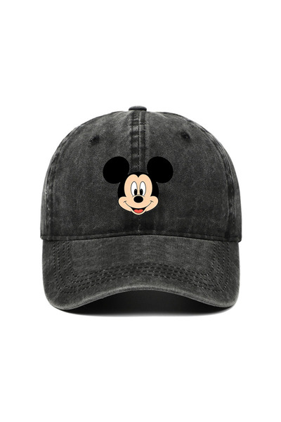 Choice3 D01-Black Unisex Mickey Mouse Print Kawaii Baseball Cap Wear Men Wome...
