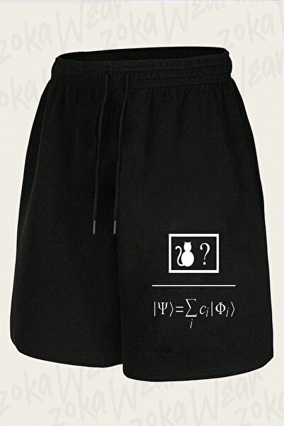 ZOKAWEAR Unisex σορτς με στάμπα Quantum Super Position Design