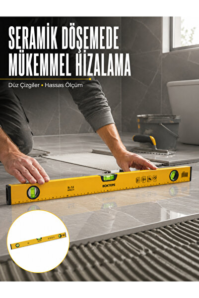 Lisinya 600 mm libela žuta, izdržljivo telo, precizno merenje, nova generacija