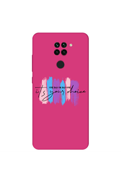 Other Xiaomi Redmi Note 9 One Day Or Day One Fuchsia Colored Silicone TPU Θήκη