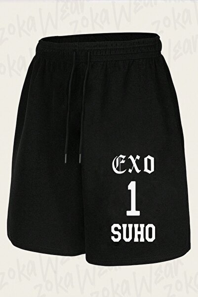 ZOKAWEAR شورت مطبوع بتصميم Exo Suho للجنسين