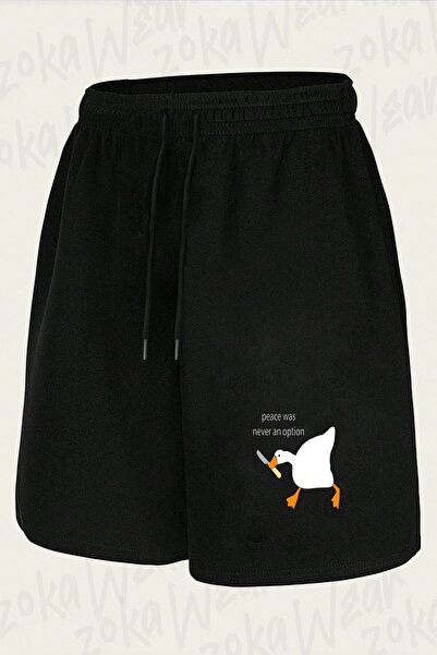 ZOKAWEAR Unisex Funny Duck Design Printed Shorts