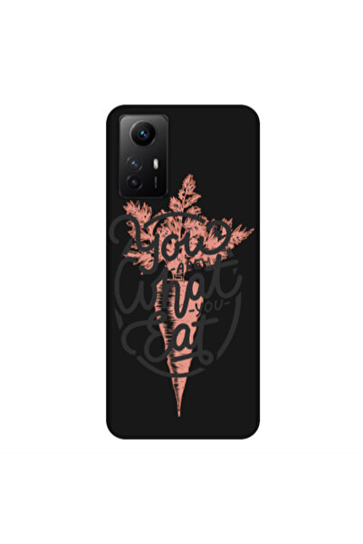 Other Xiaomi Redmi Note 12s You are What You Eat Black Colored Silicone TPU Θήκη