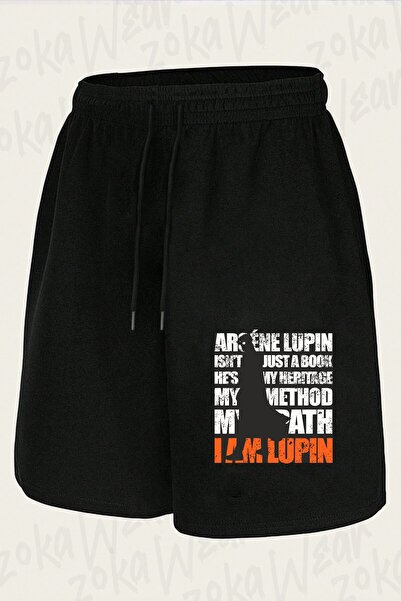 ZOKAWEAR Unisex I Am Lupin Design Printed Shorts