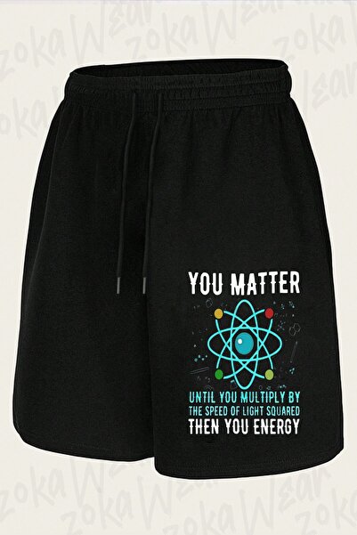 ZOKAWEAR شورت مطبوع بتصميم فيزيائي للجنسين من Fizik Atom Matter