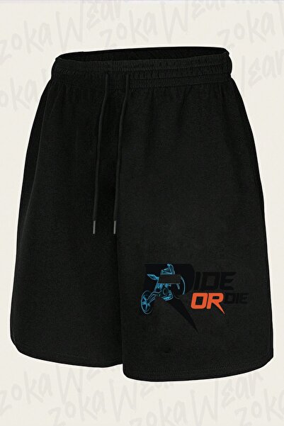 ZOKAWEAR Unisex Biker Ride or Die Design Printed Shorts