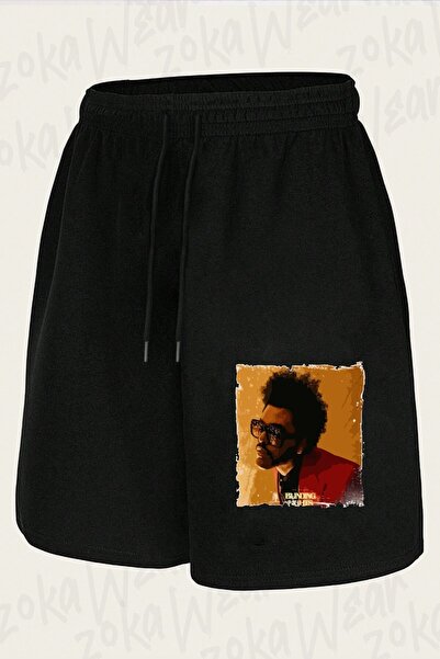 ZOKAWEAR Unisex the Weeknd Design Printed Shorts