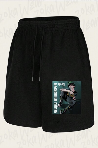 ZOKAWEAR Unisex My Hero Academia Izuku Midoriya Design Printed Shorts