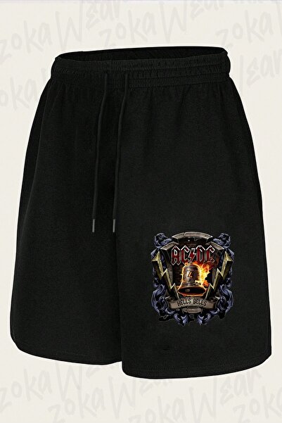 ZOKAWEAR Unisex Ac Dc Hells Bells Design Printed Shorts