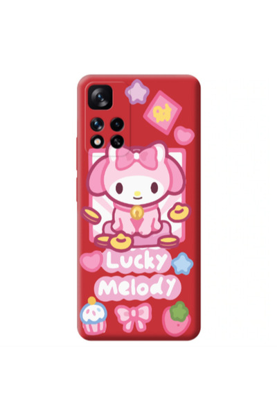 Other Xiaomi Redmi Note 11 Pro 5G Lucky Melody Red Colored Silicone TPU Θήκη