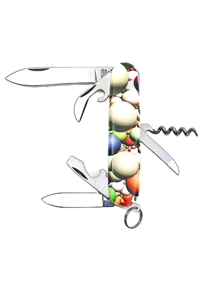 OEM Briceag multifunctional, Mikov, Inox/Plastic, 6 functii, Multicolor