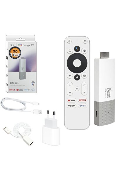 NEXT NEXTSTAR Android Stick Dongle 4K Google Netflix Youtube D-Smart Go 1 Yıl...