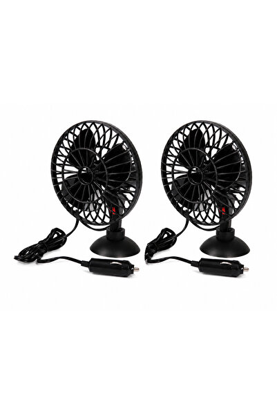 Bottari Set 2 Ventilatoare Auto Oscilante 12V – Alimentare la Priza Brichetă