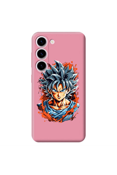 Other Samsung S23 Plus Anime Goku Pink Colored Silicone TPU Θήκη
