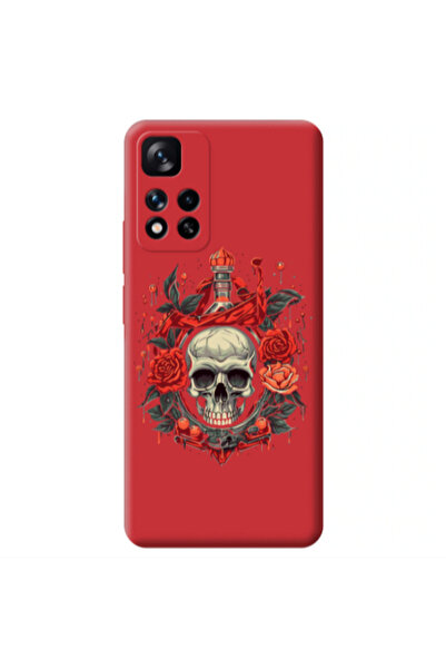 Other Xiaomi Redmi Note 11 Pro 5G Flower head Red Colored Silicone TPU Θήκη