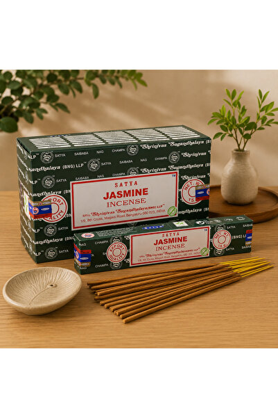 OEM Bețișoare Parfumate Satya Jasmine, Aromă de Iasomie, Rulate Manual în Ind...
