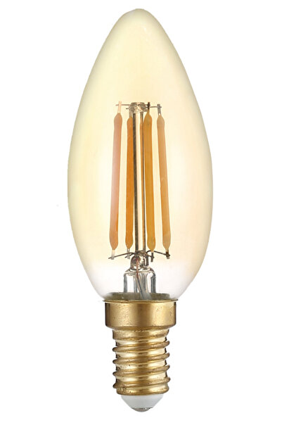 OPTONICA LED λάμπα Candle C35 Filament 1490, 4W, 2500K, E14, 400lm