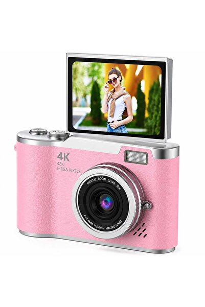 beemen LK-007 4K Dijital Kamera 48 MP Selfie Ekranlı Vlog Kamerası 16X Dijita...