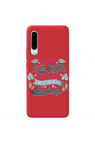 Other Huawei P30 Love Stories Red Colored Silicone TPU Θήκη