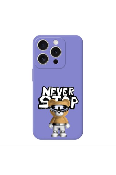 Other Apple Iphone 16 Pro Max Never stop Purple Colored Silicone TPU Θήκη