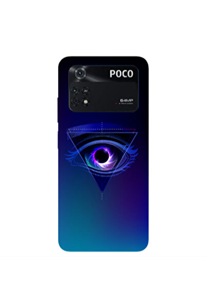 Other Xiaomi Poco M4 Pro 4G Triangular blue eye Transparent Silicone TPU Θήκη
